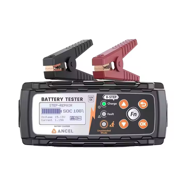 ANCEL BT521 Car Battery Charger LCD Display 12V Motorcycle Battery Tester Diagnostic Tools Lead Acid Li Battery Car Repair Tool