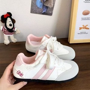 Chaussures plates à lacets brodées avec un chat d'<span class=keywords><strong>anime</strong></span> pour filles, tendance et mignonnes - Product Image 2
