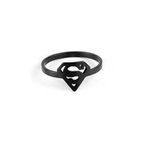 Bague Superman en acier inoxydable poli pour homme, <span class=keywords><strong>accessoires</strong></span> de bijoux, série de bagues de <span class=keywords><strong>super</strong></span>-<span class=keywords><strong>héros</strong></span> - Product Image 2