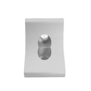 Серебряное окисление 90 градусов Алюминиевый профиль угловой соединитель треугольный угловой армирующий кронштейн - Product Image 5