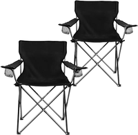 Chaise de pêche pliable en tissu Oxford, robuste, portable, pour le camping en plein air, la pêche, la plage, avec cadre en acier durable