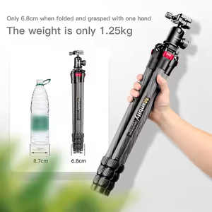 Chân máy bằng sợi carbon, chân máy du lịch mini nhẹ với đầu bi, 360 °   Chân máy ảnh nhỏ gọn xoay được - Product Image 3
