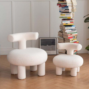 Silla de terciopelo nórdica de lujo, pequeña, moderna, para niños, para comedor, dormitorio, sala de estar, silla Engel <span class=keywords><strong>Olga</strong></span> para niños - Product Image 3