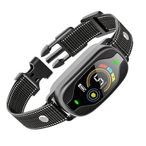 犬用自動吠え防止ショックカラー防水ペット電気吠え制御新しいカラースクリーン充電式クロスボーダー - Product Image 1