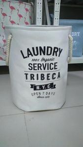 Cesto de Ropa Sucia de Algodón Personalizable con Cordón, Diseño Plegable Ecológico con Logotipo, Uso Doméstico, Tamaño Personalizable - Product Image 6