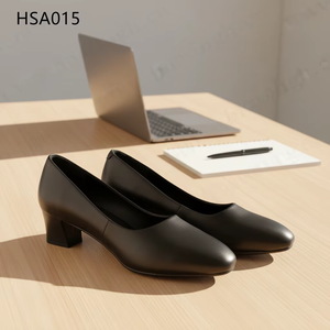 <span class=keywords><strong>Chaussures</strong></span> de bureau pour femme à talon bas, anti-odeur, en cuir grainé, pour personnel de ville et hôtesses de l'air, modèle HSA021 - Product Image 5