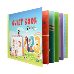 蒙特梭利玩具制造商早教玩具可重复使用贴纸忙碌的书幼儿相当的孩子书