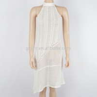 JINRU Usine personnalisé sexy cravate dos nu robe en tricot femmes bikini couvrir été vacances maillots de bain plus sixe robe de plage 2023