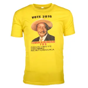 Uganda custom 2023 Election promotional items cheap election wholesale tshirts