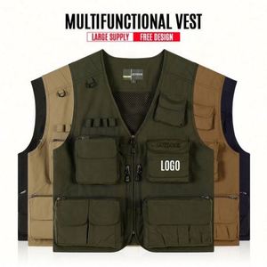 Gilet cargo multi-poches pour homme 2024, gilet de pêche, gilet d'escalade, gilet de randonnée, gilet de photographie, gilet de camping, gilet de bénévole - Product Image 3