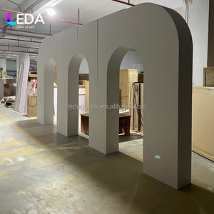Decoración de Escenario de Boda Personalizada LEDA, Fondo Blanco para Boda, Arco, Soporte de Acrílico para Fondo, Decoración para Eventos de Boda - Product Image 6