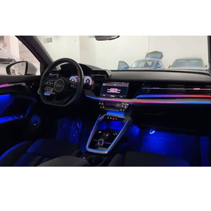 64 Colors Laser Carving Ambient Light for Audi A3 2021-2024 <b>Car</b> <b>Interior</b> Lighting Upgrade Accessories Air Vent Light - Product Image 3