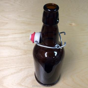 Shanghai Linlang Venta caliente 330ml botella de <span class=keywords><strong>cerveza</strong></span> botellas de <span class=keywords><strong>cerveza</strong></span> de vidrio vacías con tapa abatible o tapa abatible - Product Image 4