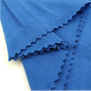 Dty chải sợi nhỏ dệt kim đơn <span class=keywords><strong>Jersey</strong></span> 95% <span class=keywords><strong>Polyester</strong></span> 5% spandex vải cho vải - Product Image 5