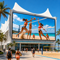 Affichage LED couleur plein écran extérieur P5.71 6000 Nits 7680Hz IP65 Étanche HDR10 Prêt pour les événements Intégré pour le Beach Volley