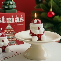 Boîte cadeau de bougies de Noël de haute qualité, ornements parfumés faits à la main pour centre de table de fête, cadeau de fête et décoration de la maison