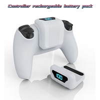 Control inalámbrico para PS5, batería externa, clip trasero externo, banco de energía