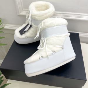 Botas de Nieve Unisex de Alta Calidad para Invierno, Botas de Felpa Cálidas con Cordones, Botas Planas con Aumento Interno en el Tobillo - Product Image 3