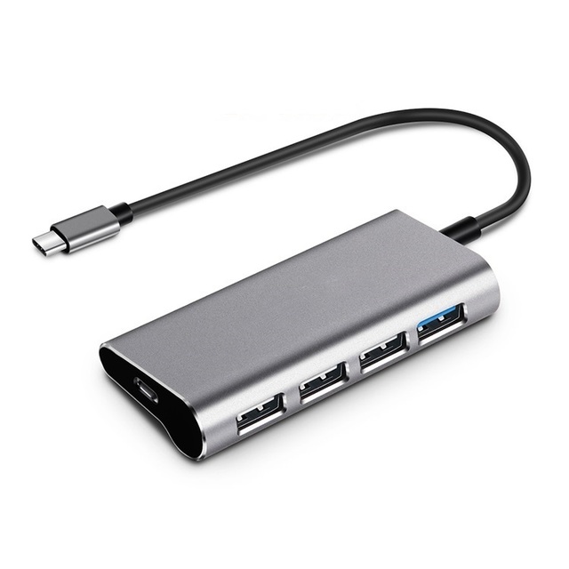 XXD New Arrival 5 in 1 Laptop Computer Expansion Dock New Design Type-C 3.0 Charging Dock Station for Laptop Usb C Hub