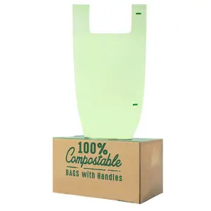 Vente chaude PLA Bio Dégradable Compostable 13-15 Gallon Poubelle Sacs Ménage Biodégradable Recyclage Sac À Ordures