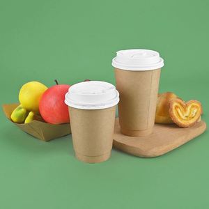 Gobelet en papier à double paroi jetable, imprimé sur mesure, imperméable, écologique, avec revêtement PE et qualité alimentaire - Product Image 4