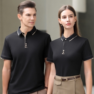 Polo Casual Unisex di Alta Qualità in Cotone Lavorato a Maglia Antipiega con Logo Ricamato Personalizzato, Maniche Corte con Bottoni per Golf - Product Image 1