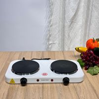 Nouvelle plaque chauffante électrique compacte à deux brûleurs, mini-cuisinière électrique, gril électrique pour la cuisson