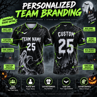 Maillot de football personnalisé pour Halloween, sublimation, nom et numéro d'équipe pour matchs, événements sportifs, OEM, vente en gros