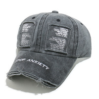 Gorras de Béisbol al por Mayor, Estilo Hip Hop, con Logotipo Personalizado, 6 Paneles, Estilo Americano, de Algodón Lavado, Deportivas, con Aspecto Desgastado