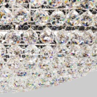 JYLIGHTING Magnifique lustre en cristal LED de style luxueux pour la décoration de hall d'hôtel et de restaurant