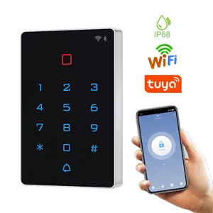 Lector de tarjetas con Control de acceso para puerta, sistema de Control de acceso inalámbrico con WIFI, aplicación Tuya, BLT, IP65