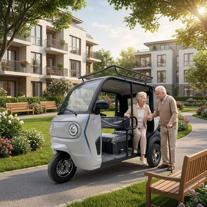 Nouveau Véhicule Électrique Compact à Basse Vitesse, Petit Tricycle Électrique Ouvert pour les Déplacements Domestiques et le Transport des Personnes Âgées - Product Image 3