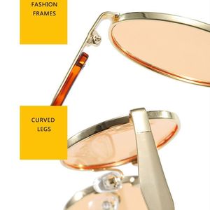 Nouveautés 2026 – Lunettes de soleil elliptiques tendance style punk, luxe rétro, protection UV400, pour femme – Prix de gros usine - Product Image 5