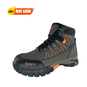 Bottes de sécurité montantes <span class=keywords><strong>Saian</strong></span> en cuir nubuck avec embout en acier et semelle extérieure en PU, anti-choc, pour usage industriel, vente en gros - Product Image 2