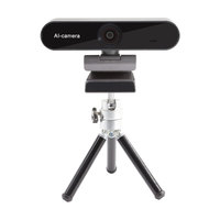 Webcam AI 4K Kamera Web 8 MP Full HD Webcam Kamera Mikrofon Bawaan 1080P Kamera Web Full Hd