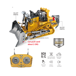 2,4 Ghz 9Ch Control remoto construcción <span class=keywords><strong>Rc</strong></span> coche vehículo fundición a presión excavadora <span class=keywords><strong>Rc</strong></span> hidráulico <span class=keywords><strong>Bulldozer</strong></span> camión Tractor juguetes para niños - Product Image 2