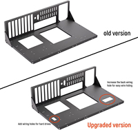Boîtier PC pour ordinateur en plein air, châssis de banc d'essai ATX boîtier d'ordinateur à cadre minier ouvert, support de boîtier PC bricolage pour carte mère ATX MATX ITX