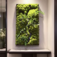 Panneau mural en mousse préservée simulée de 100 cm de haut pour la décoration intérieure
