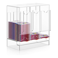 Présentoir en acrylique transparent pour 6 ou 3 boosters, boîte de rangement pour cartes Pokémon TCG et cartes sportives