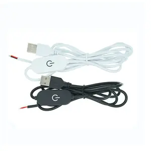 DC5V USB Touch Dimmer Switch Controller with 1.5M Length for Single Color LED Lights/Led Desk Lamp