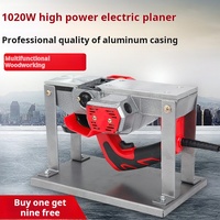 Raboteuse électrique portative multifonctionnelle pour le travail du bois, améliorée avec un corps en aluminium de qualité miroir