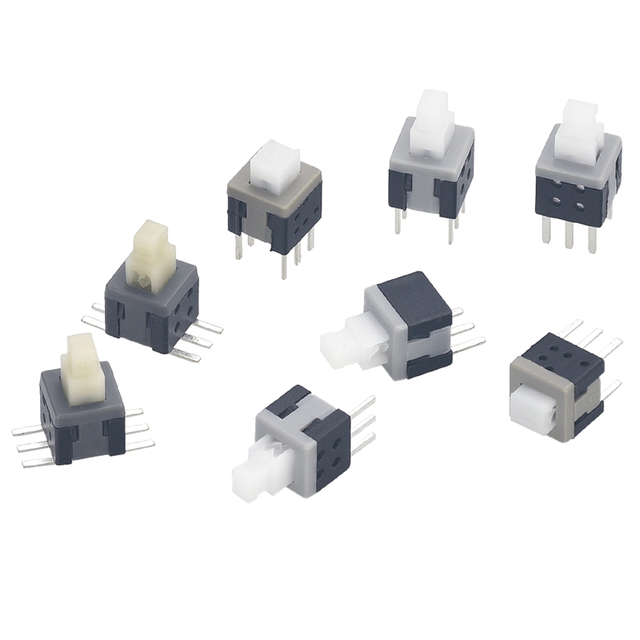 5.8*5.8 7*7 8*8 8.5*8.5mm Self Locking Push Tactile Power Micro Switch  6 Pin Button Switches