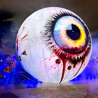 Modèle de globe oculaire gonflable géant pour la décoration de scène, idéal pour les soirées en boîte de nuit et les événements festifs