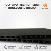 Papan Sarang Lebah PP TitanCore Papan Struktural Pra-laminasi Kekuatan Tinggi untuk Flight Case & Truk