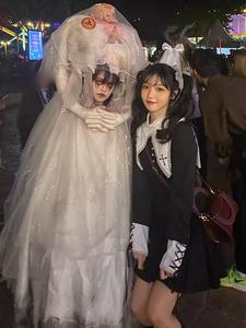 2024 di Halloween abito Sexy a vita alta abito da <span class=keywords><strong>suora</strong></span> scuro tubino nero - Product Image 3