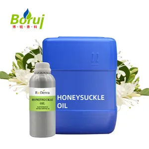 Factory wholesale price bulk organic 100% pure natural honeysuckle essential oil for cuticle oil