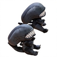 Nouvelle poupée en peluche irrégulière transfrontalière la plus vendue, en coton PP et polyester lavé, jouet monstre de dessin animé sur le thème du cinéma