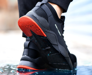 Dropshipping nefes erkek güvenlik toptan ucuz fiyat erkekler iş güvenliği ayakkabı botları çelik burunlu ve ÇELİK TABAKA - Product Image 5