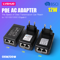 Adaptador 15v, interruptor de Ethernet, 15v fuente de alimentación de entrada Wifi 0.8a Poe pasivo de inyector de