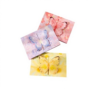 Tarjeta de Cumpleaños con Diseño de Mariposa 3D de YZ Cartoon, Caja de Regalo de Papel Premium con Impresión Digital <span class=keywords><strong>para</strong></span> Parejas - Product Image 5